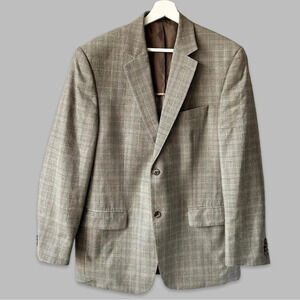 Michael Kors Pure Wool Plaid  Sport Coat
